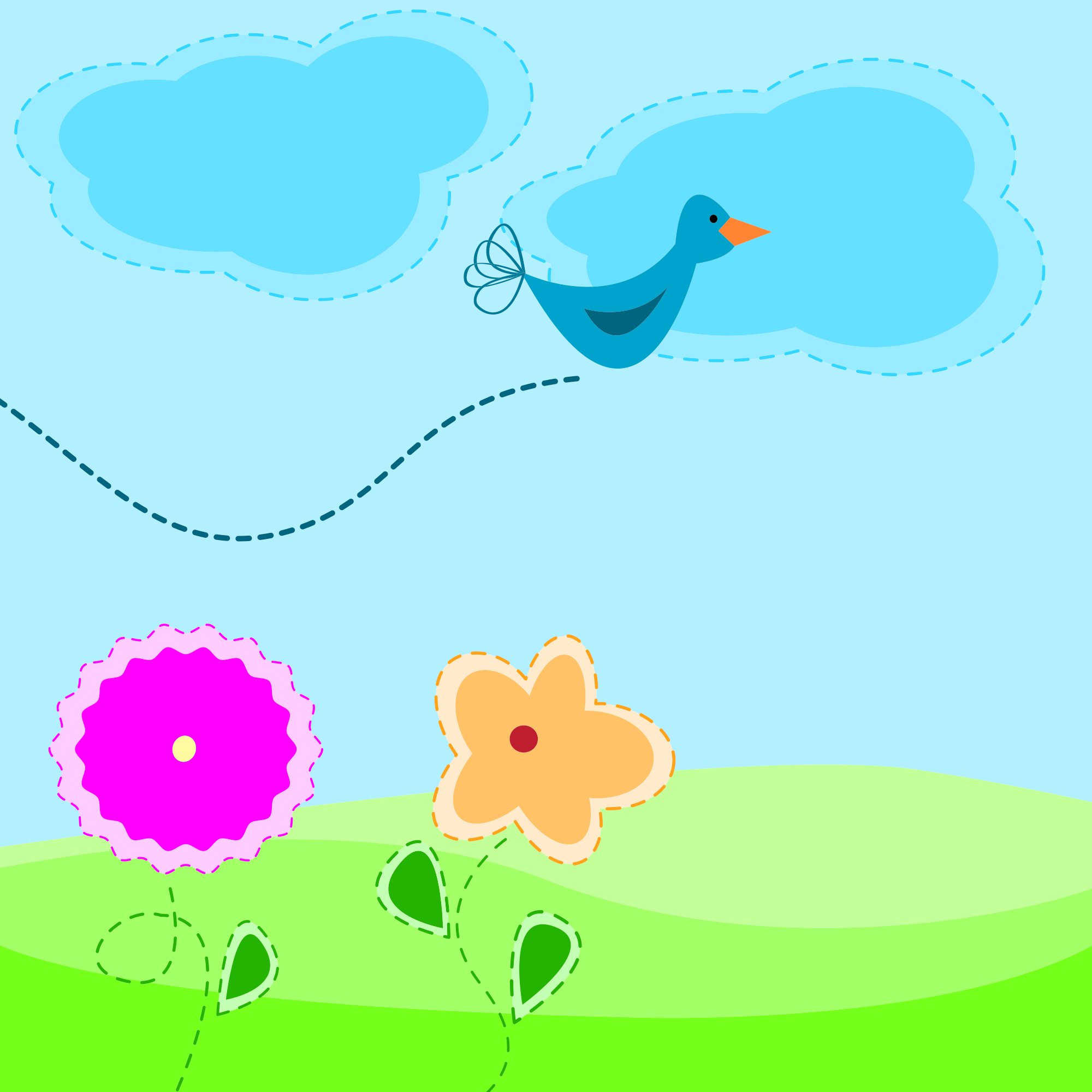 Cartoon spring - Openclipart