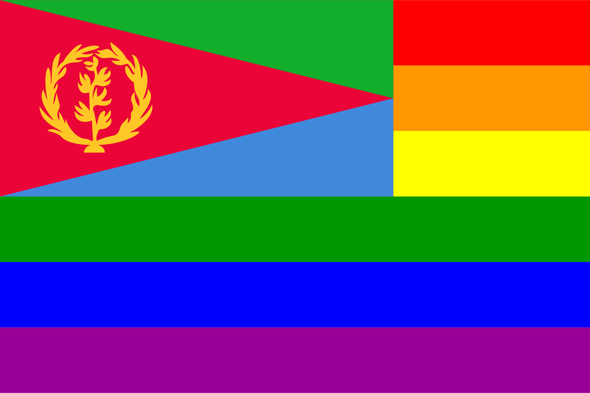 eritrean blue flag