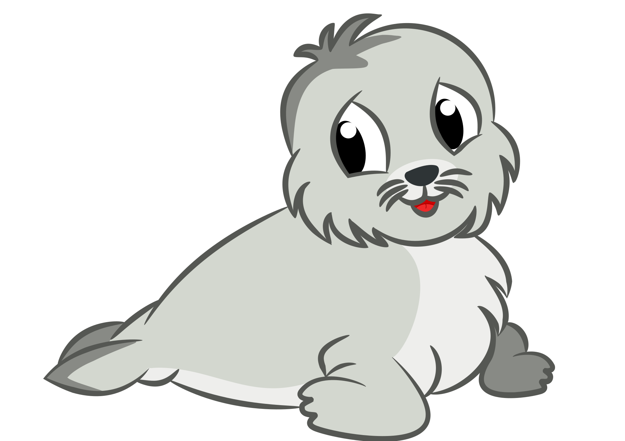 How To Draw A Baby Seal Cartoon 