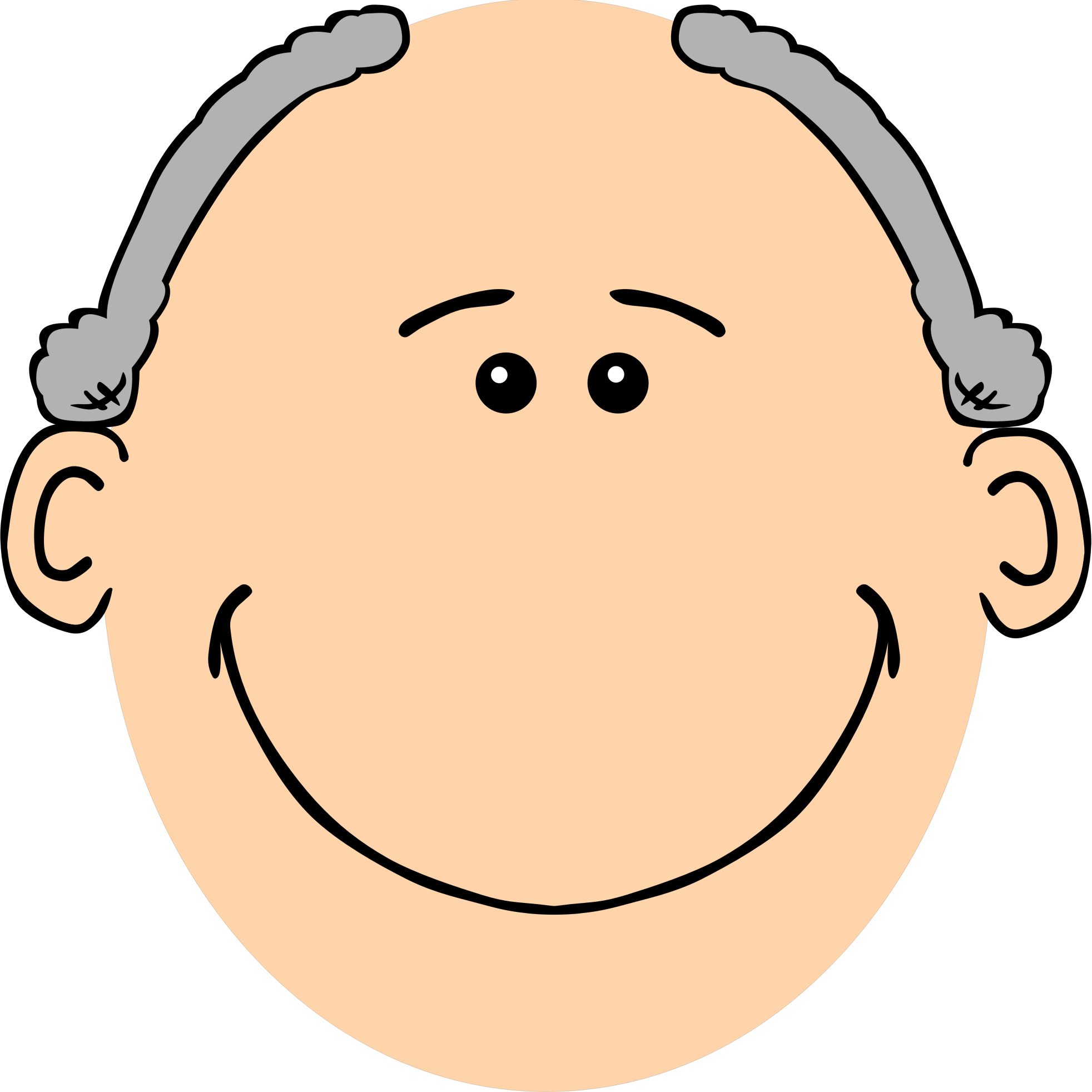 grandfather face clipart