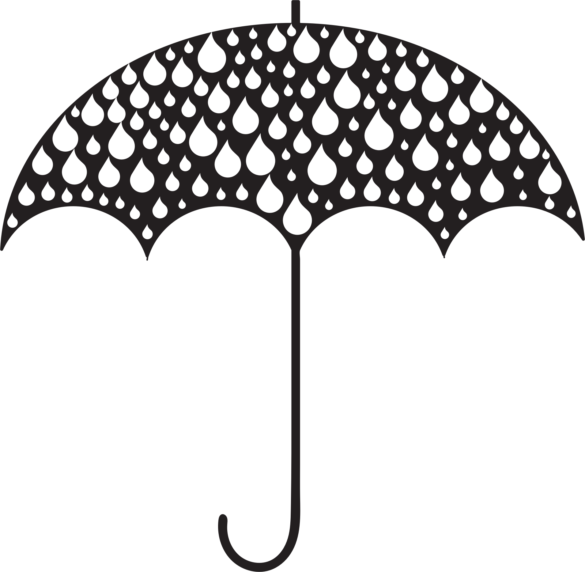 couple silhouette umbrella clip art