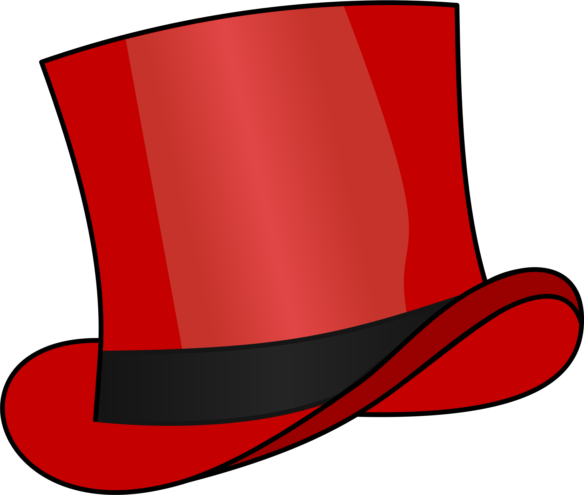 Red store top hat