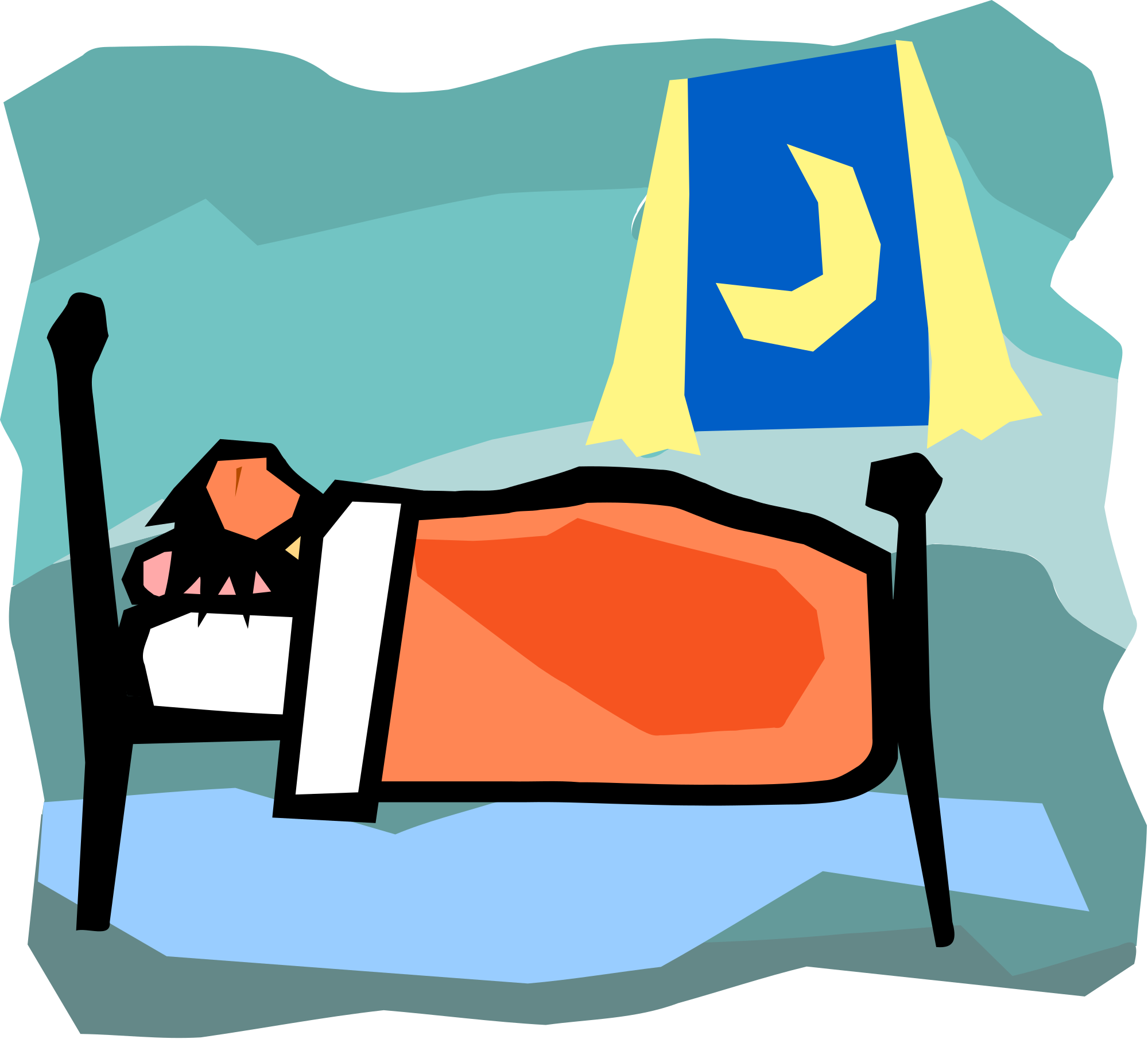 man dreaming clipart