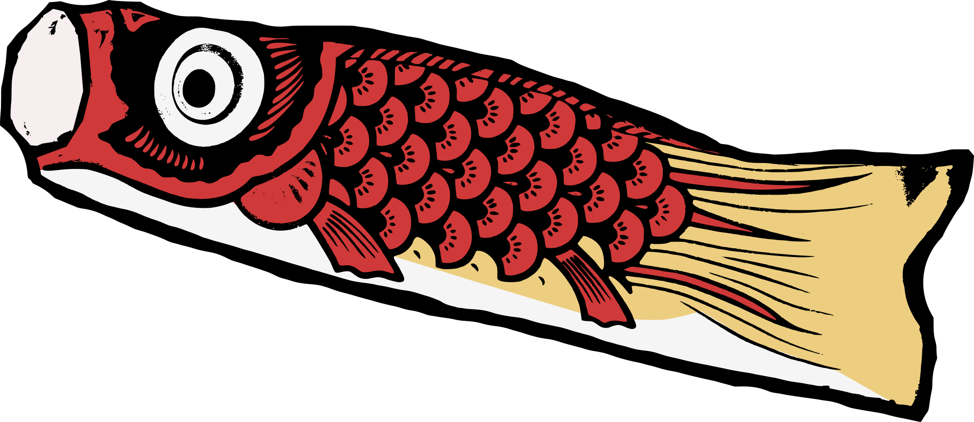 Single Koinobori - Openclipart