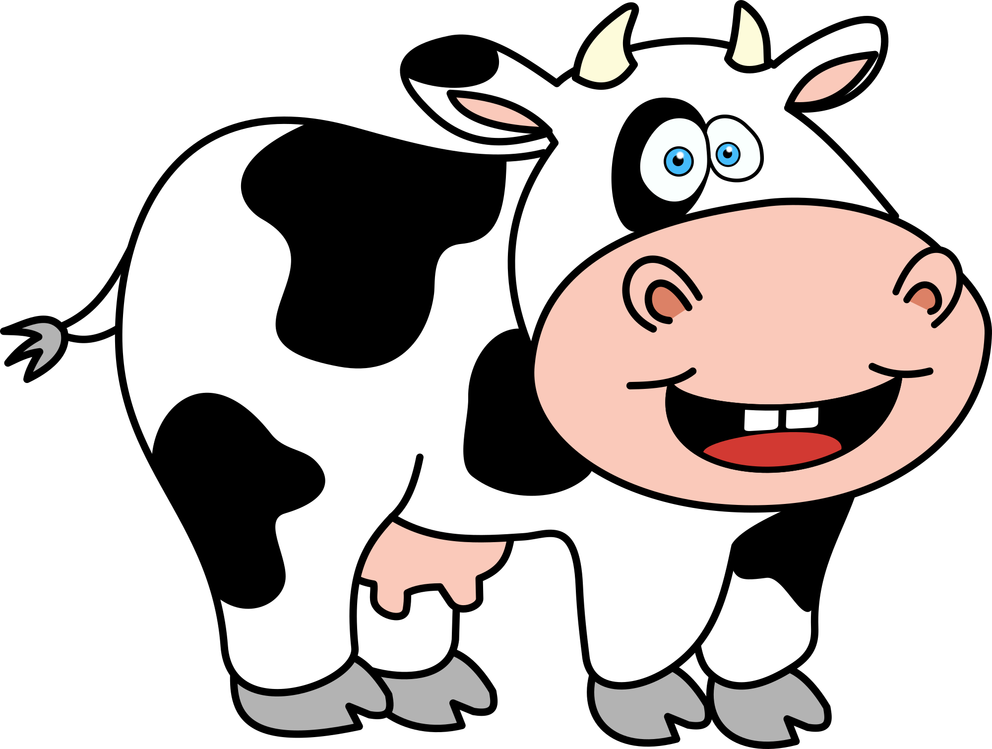 funny cartoon cow pictures