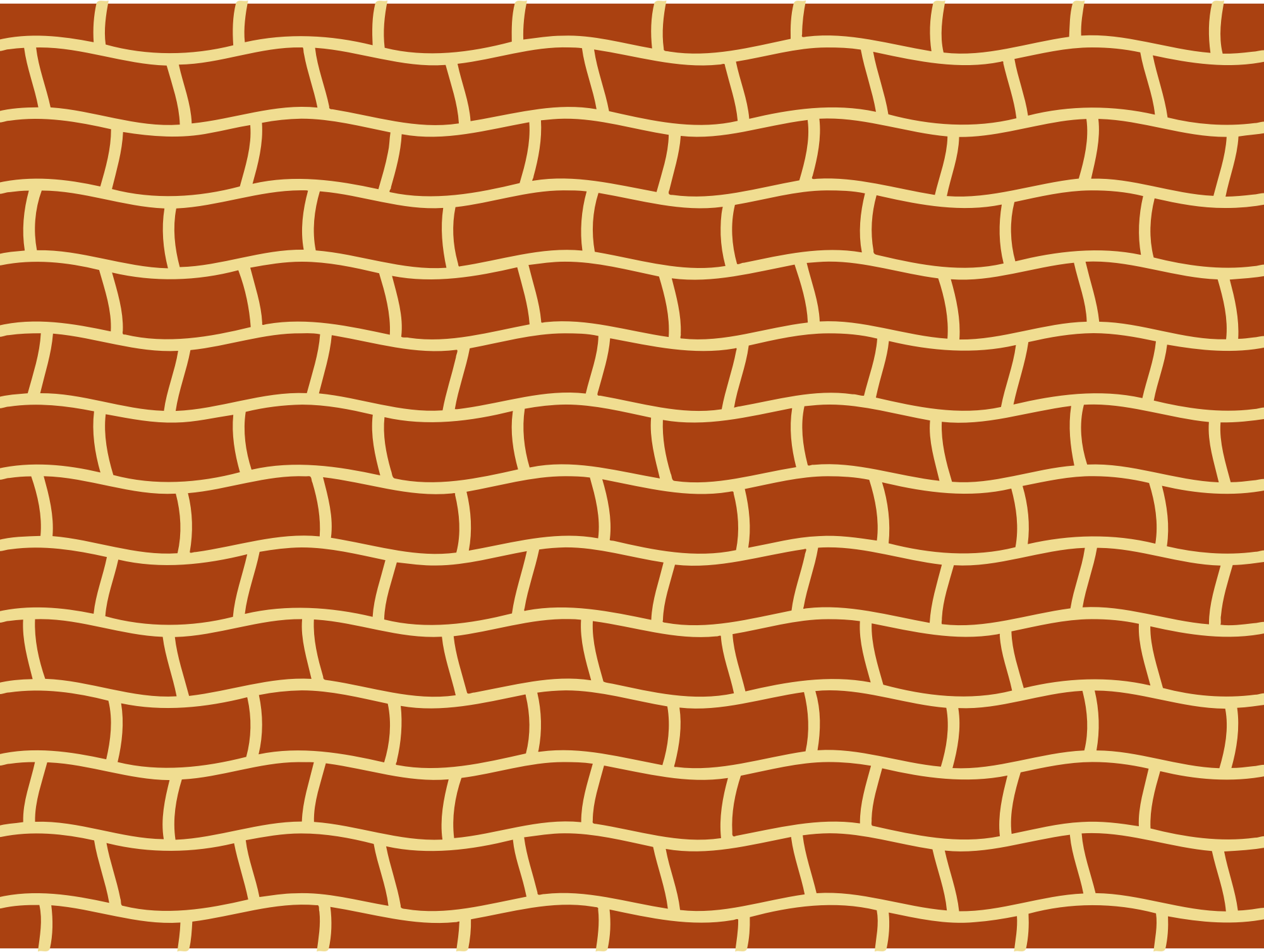 Wavy Brick Stencil