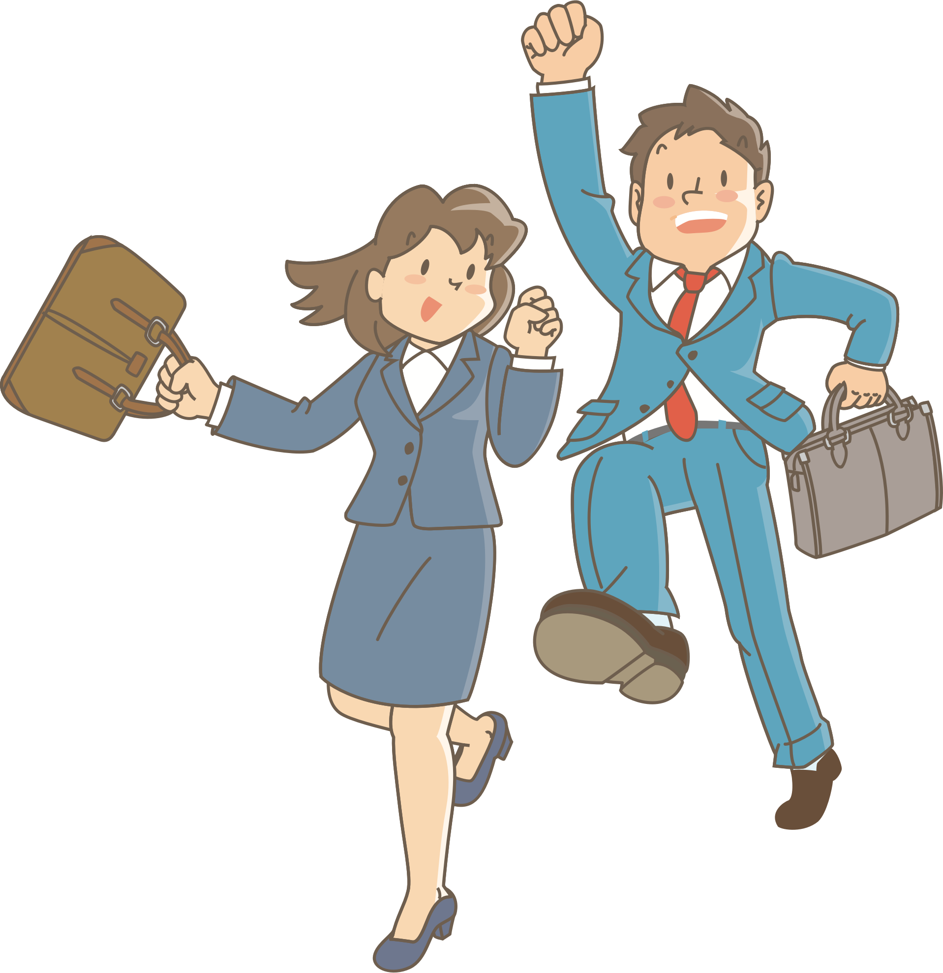 happy employees clipart