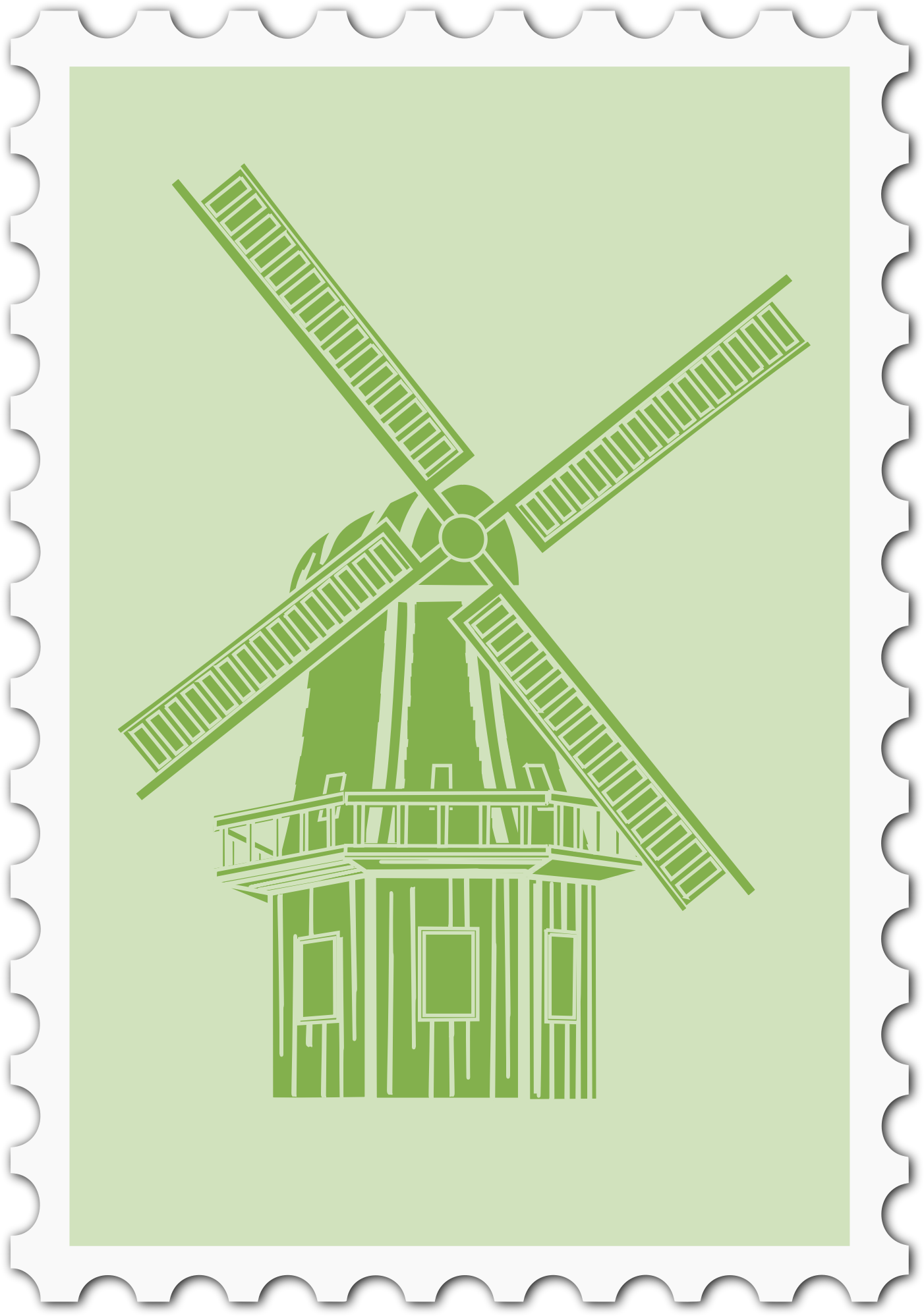 Netherlands stamp Openclipart