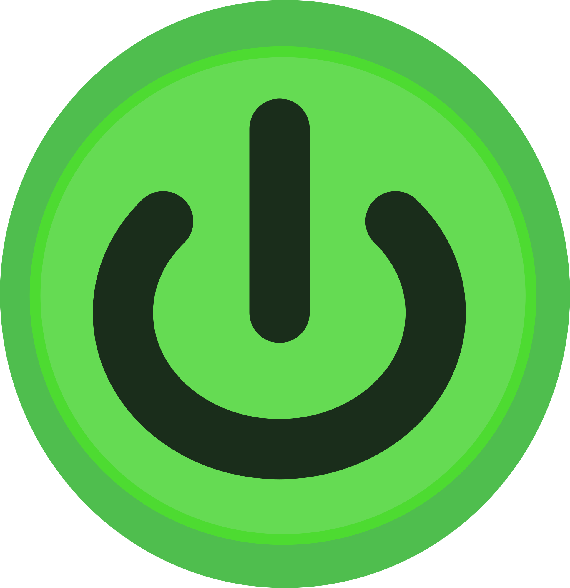 green power button