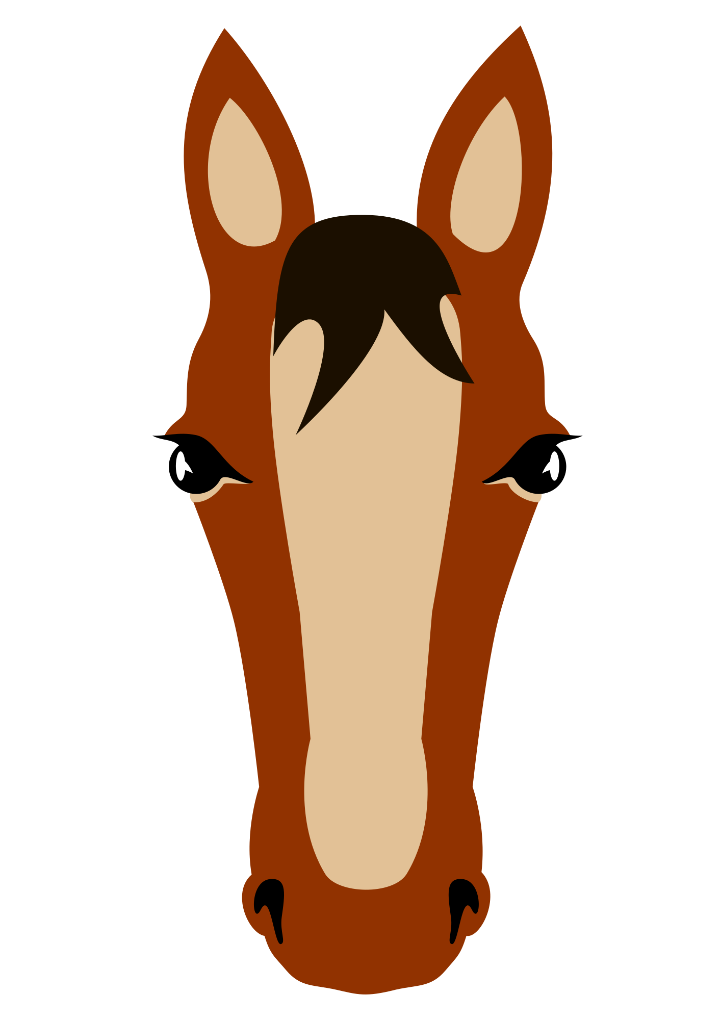 Horse face - Openclipart