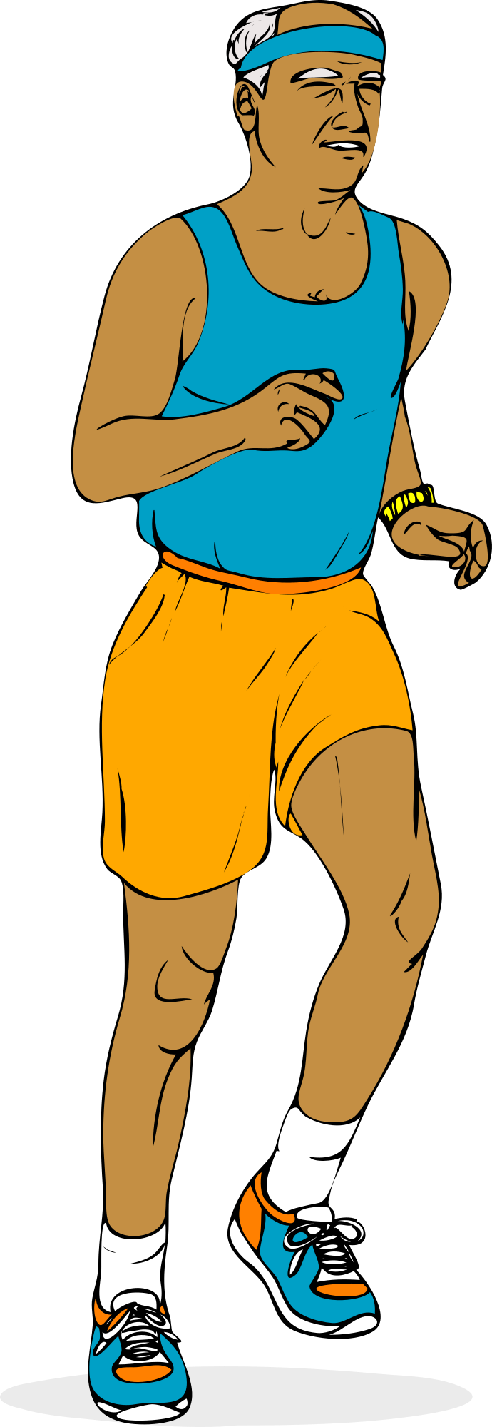 person running clipart