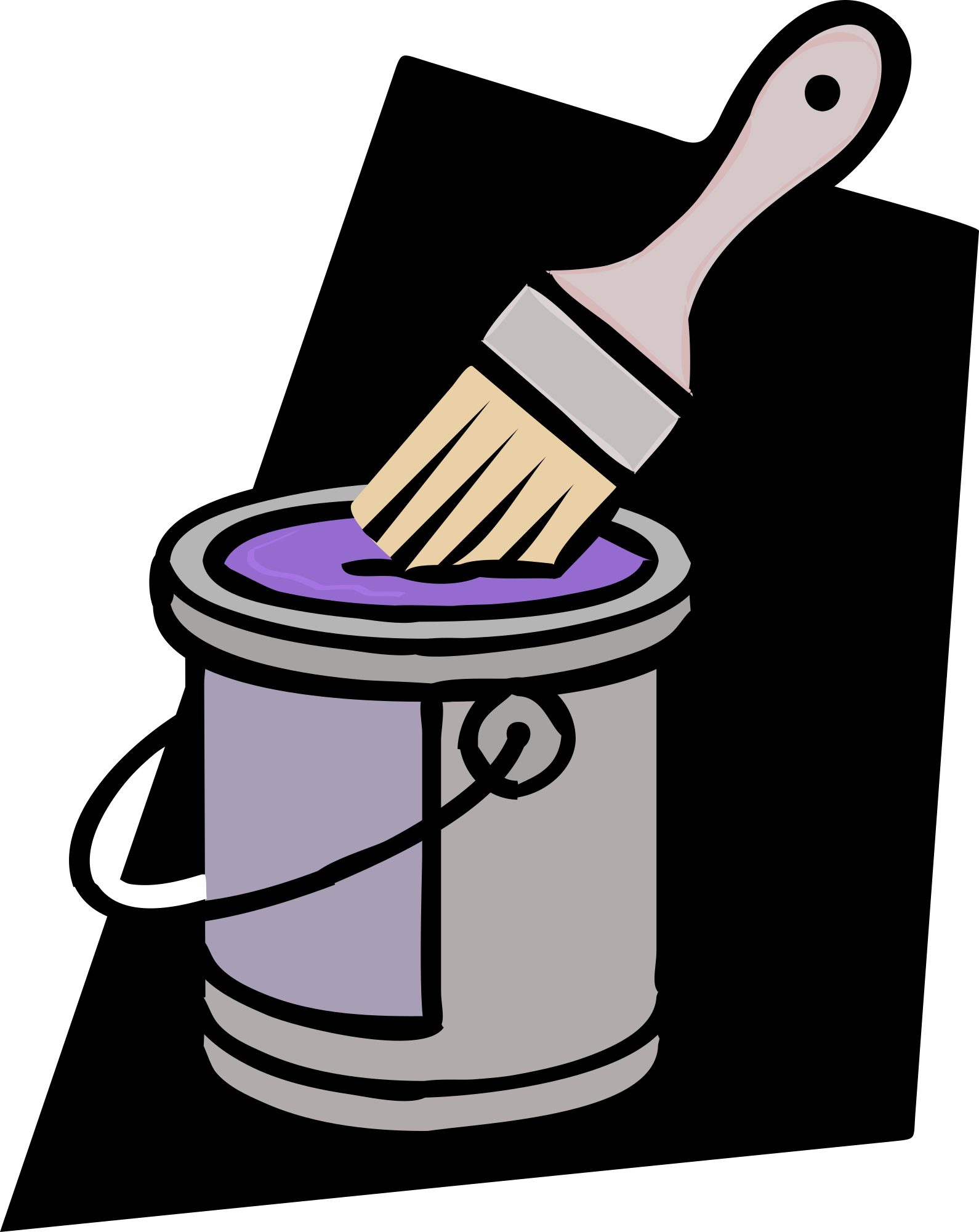 purple paint clipart