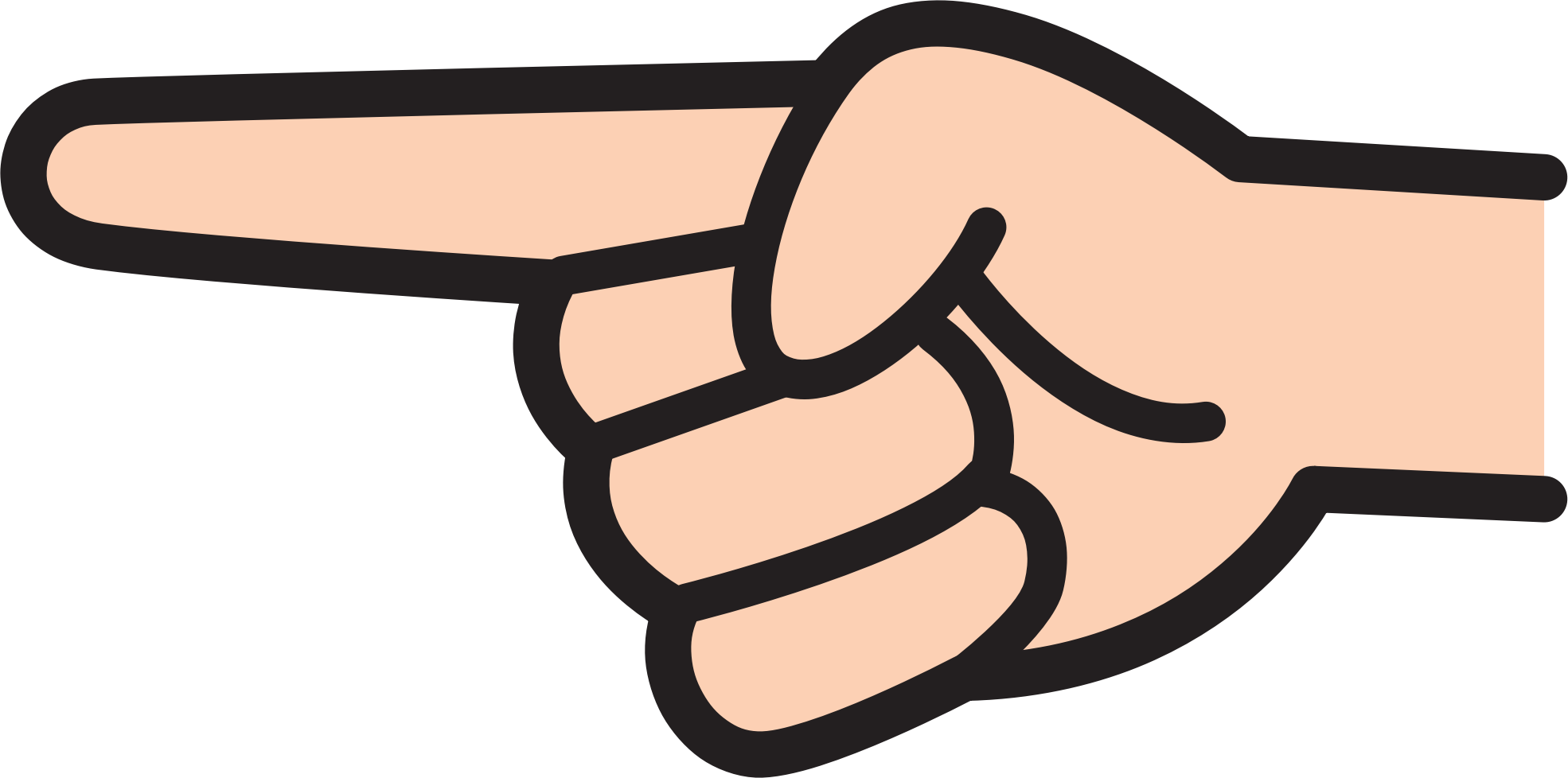 pointing finger clipart