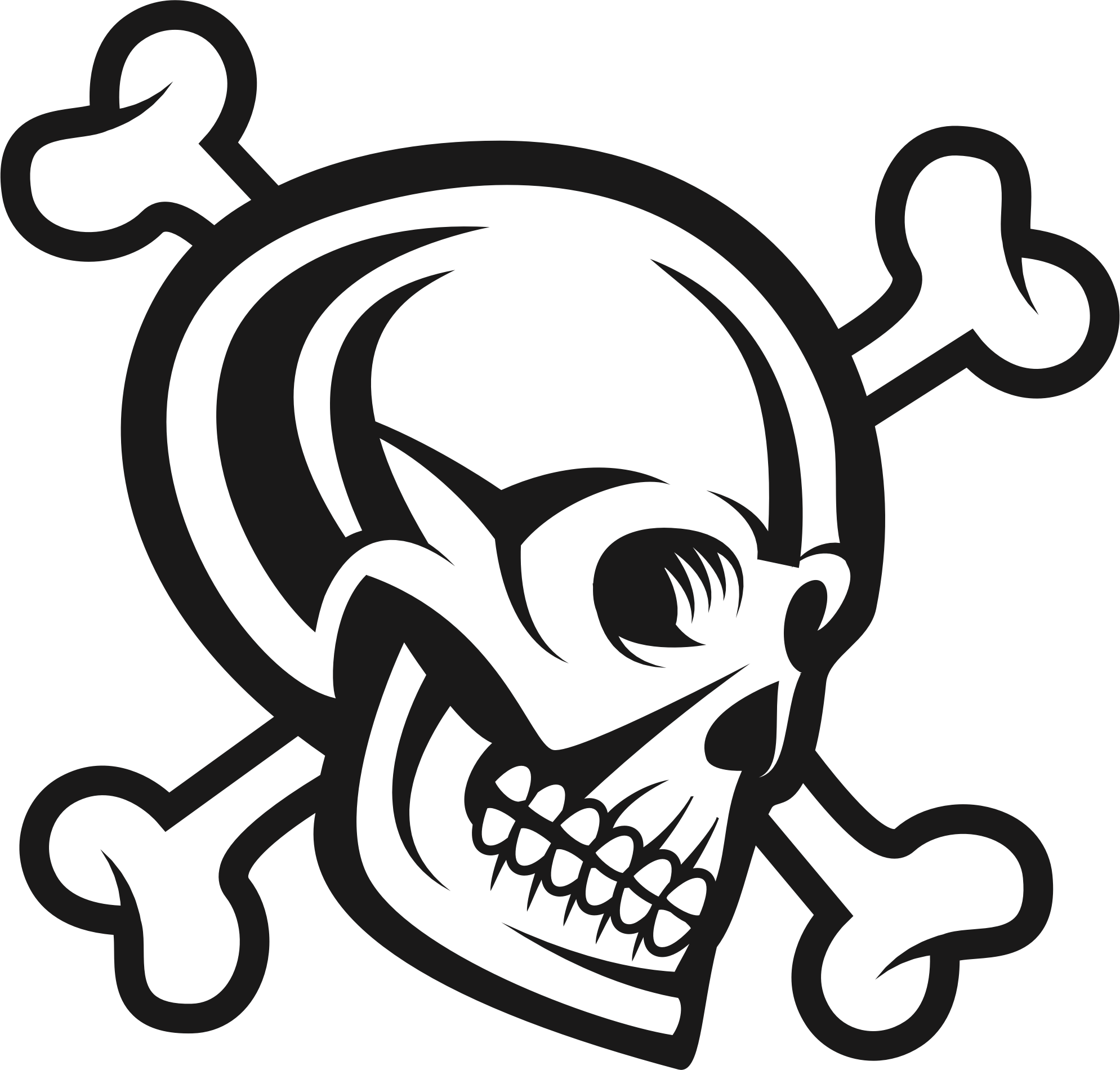 Skull and Crossbones - Openclipart