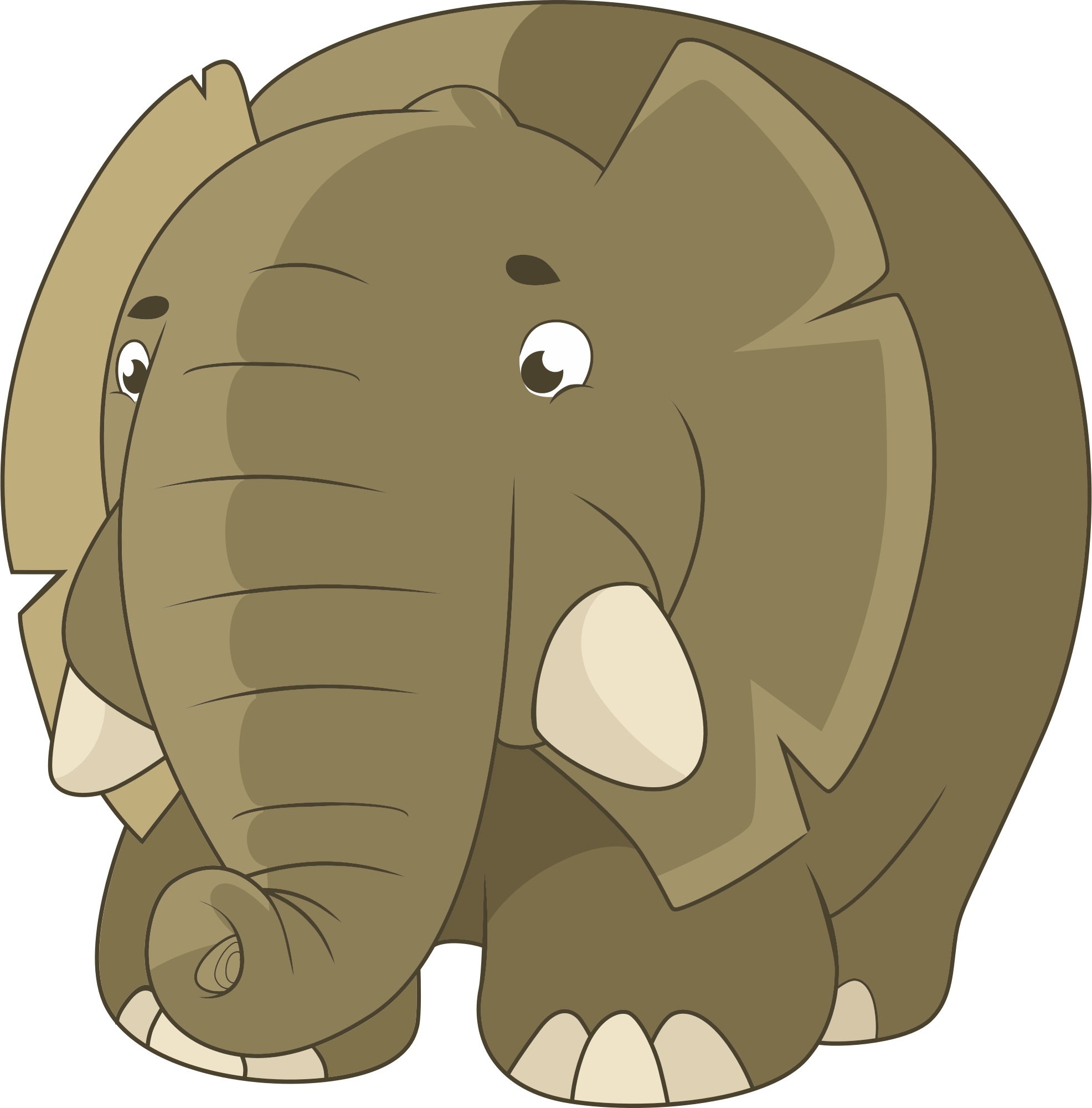 Fat elephant - Openclipart