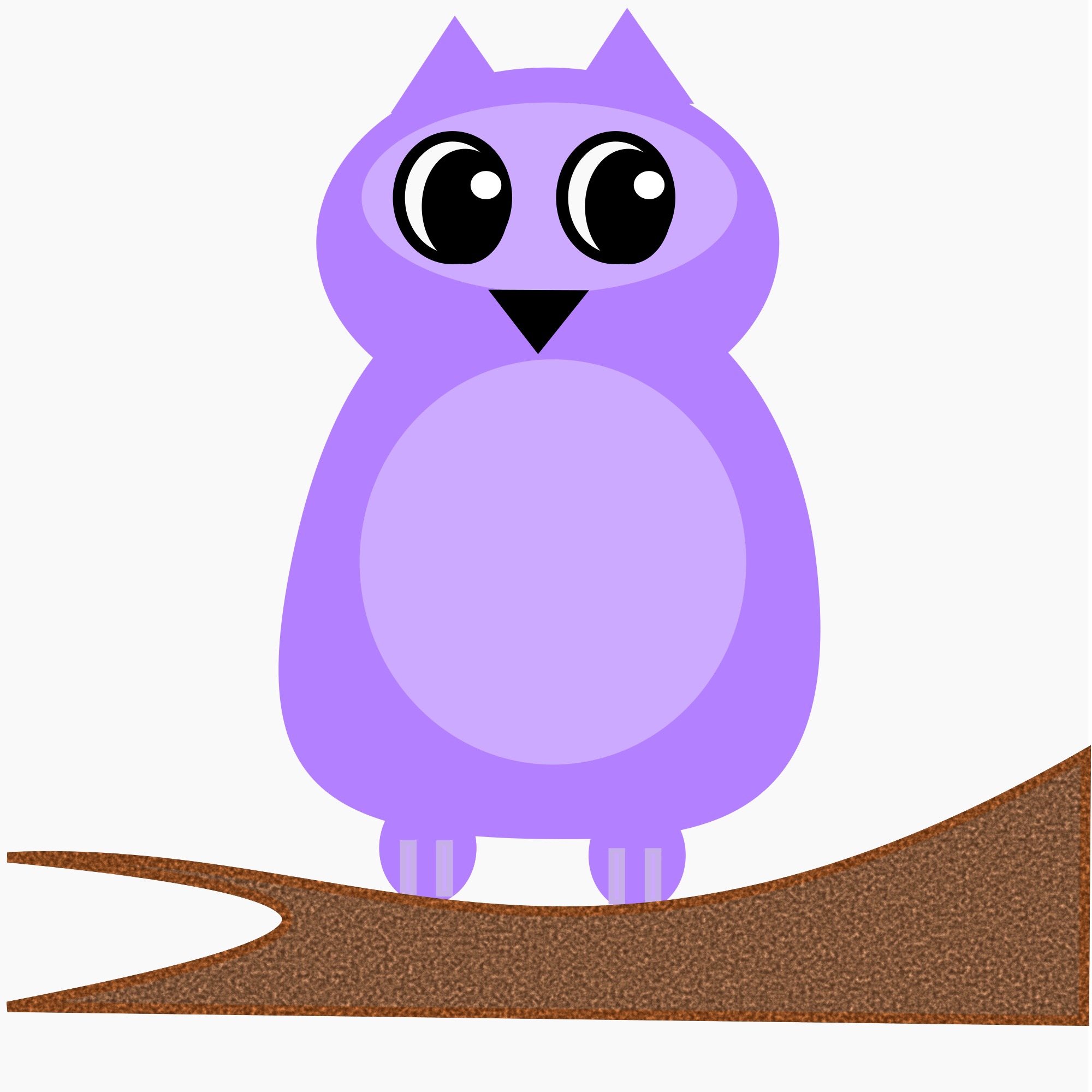 purple owl clipart