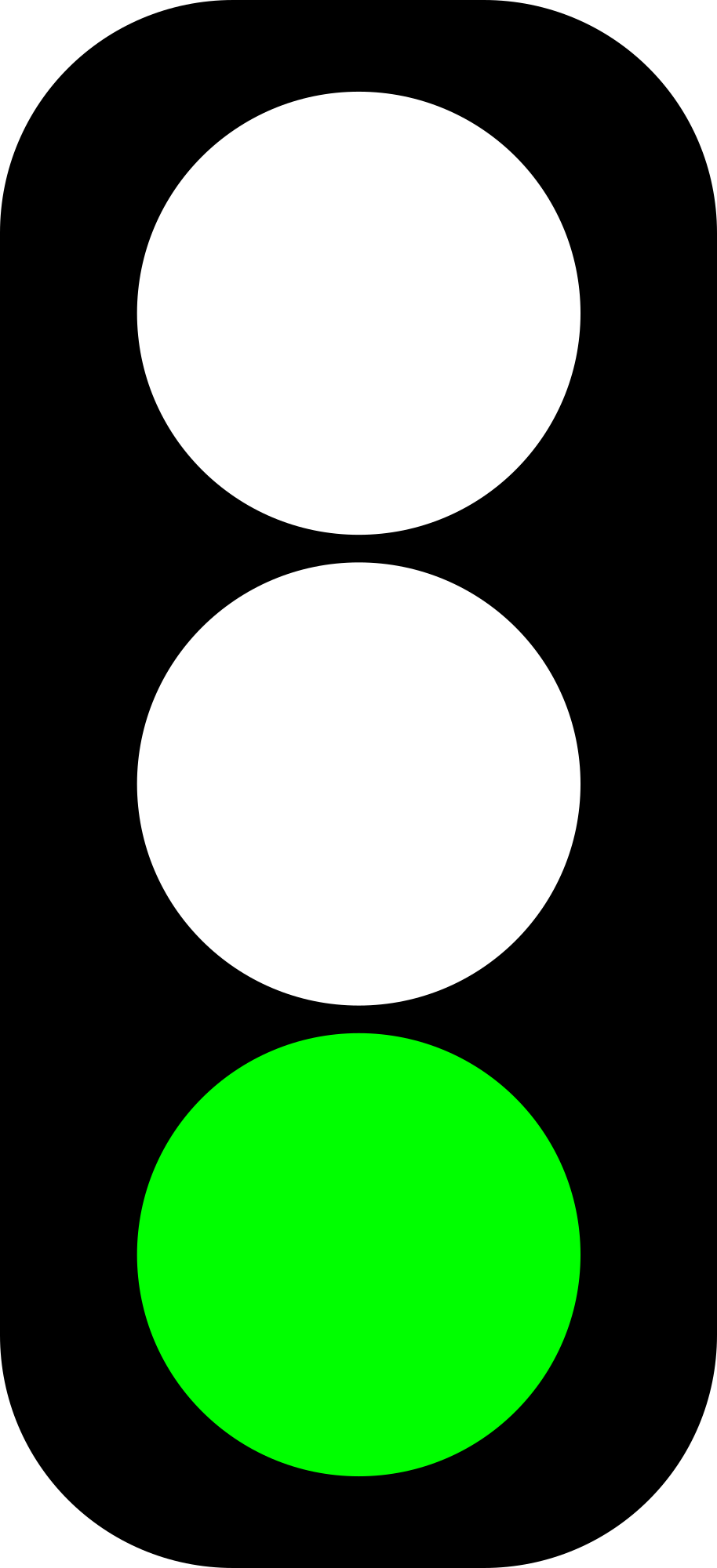 green traffic light icon