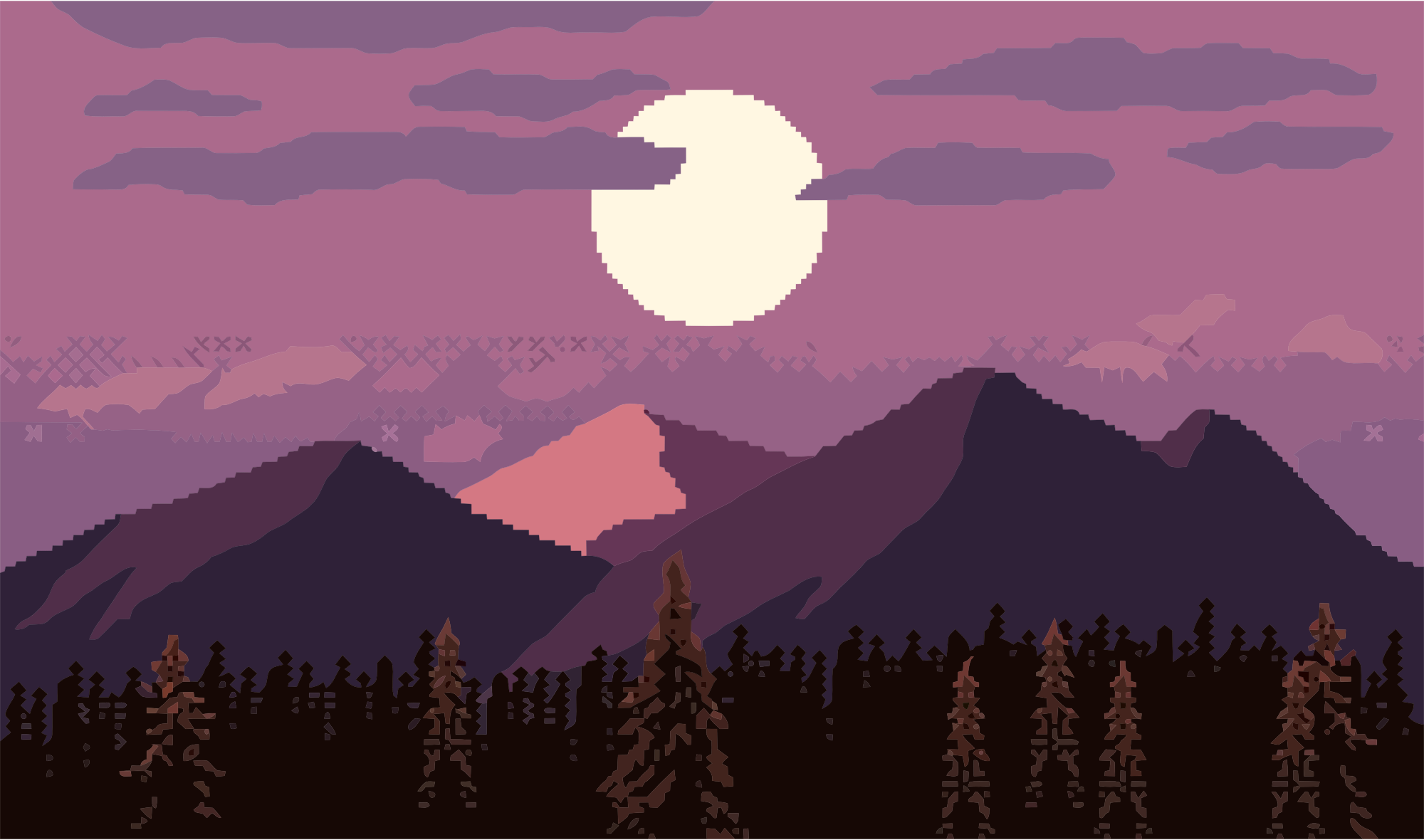 Pixilart - MOUNTAIN (32X32) by HFFZ