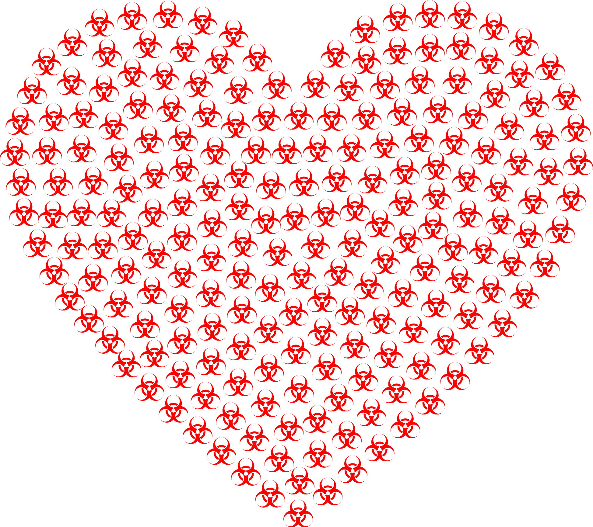 Toxic Heart Red - Openclipart