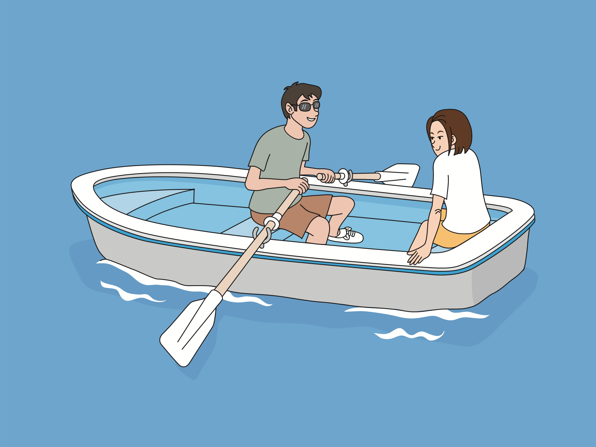 row row row your boat clipart