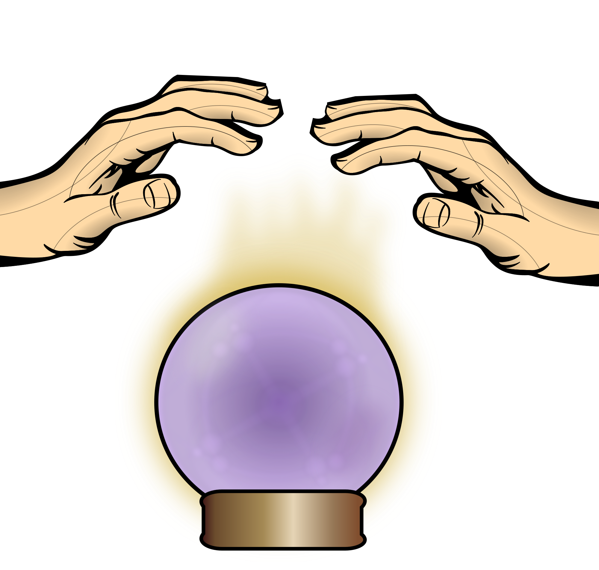 crystal ball hands