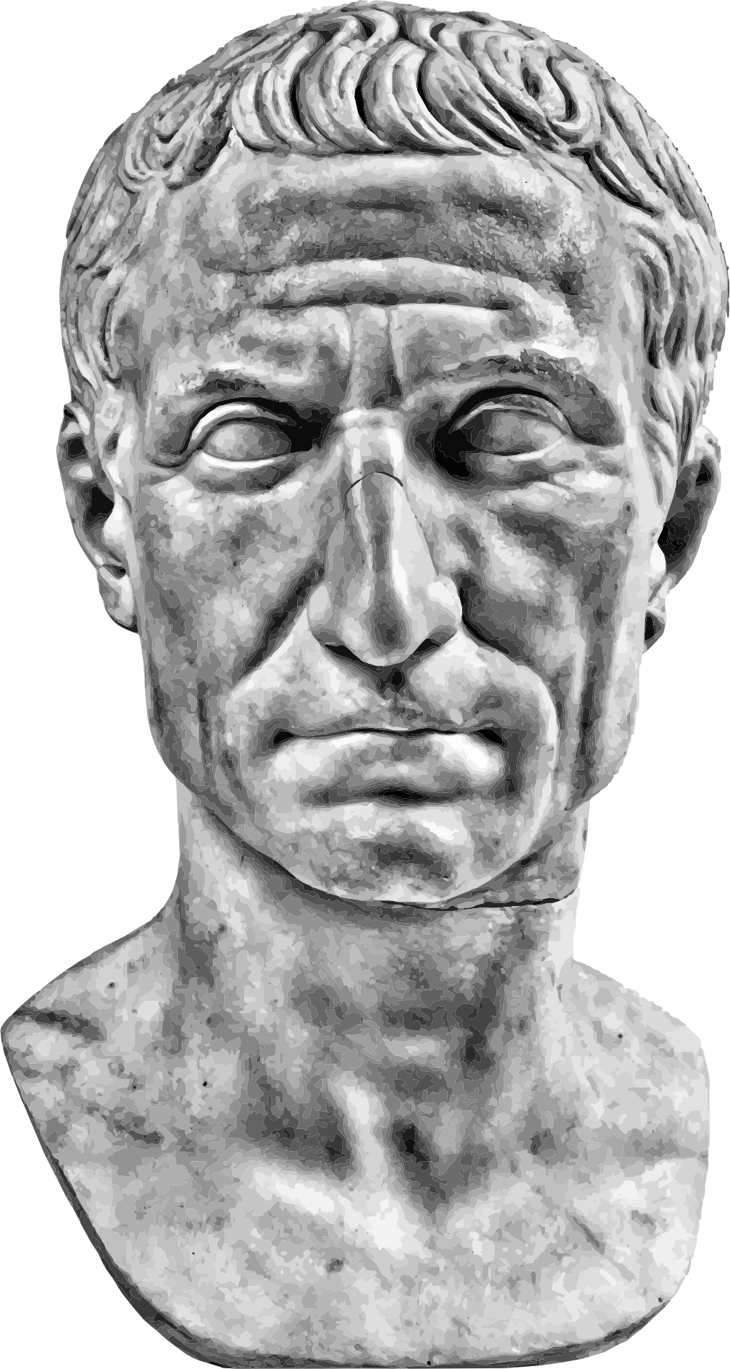 Julius Caesar Bust - Openclipart