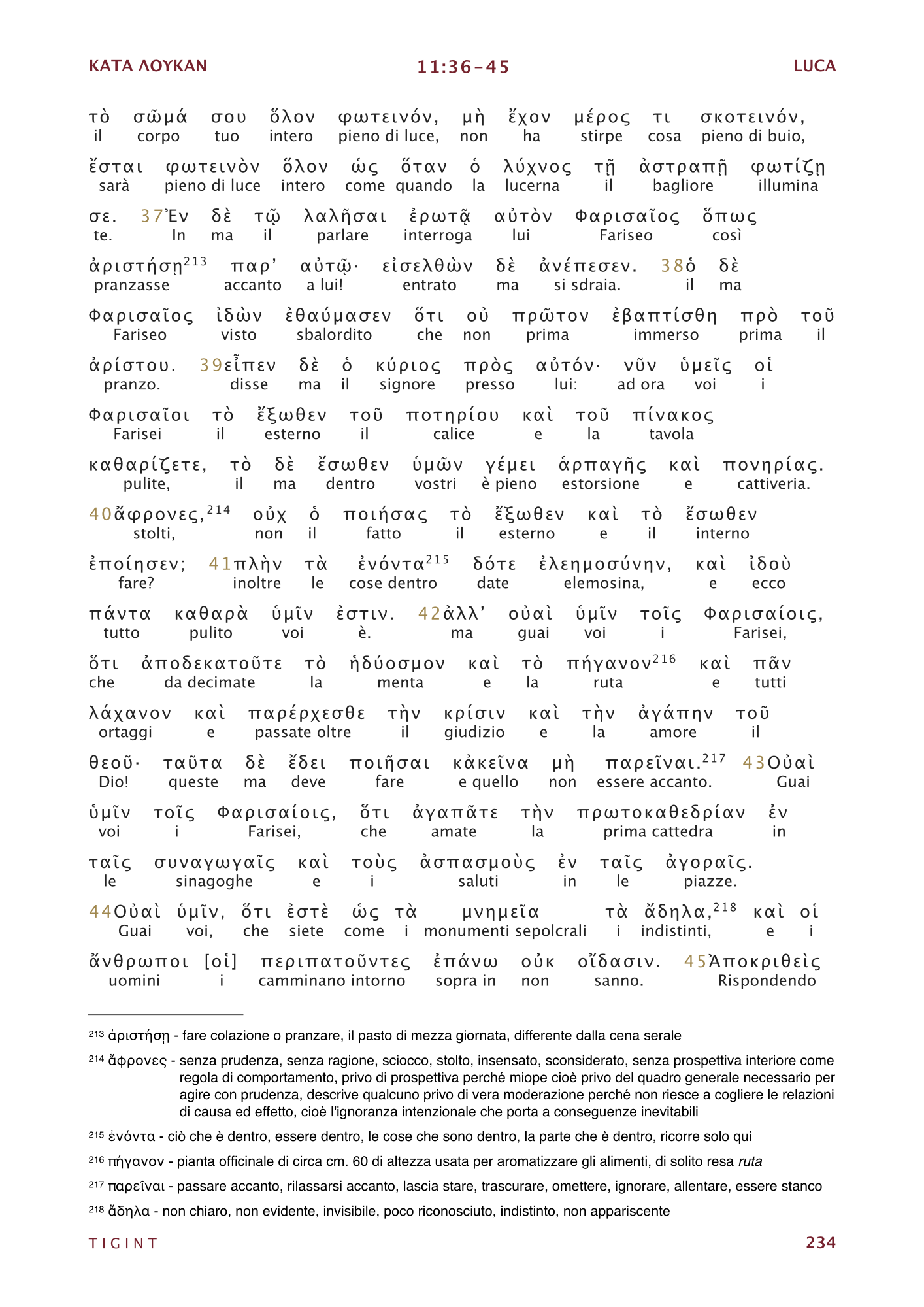 Nuovo Testamento interlineare. Testo greco, latino e italiano con