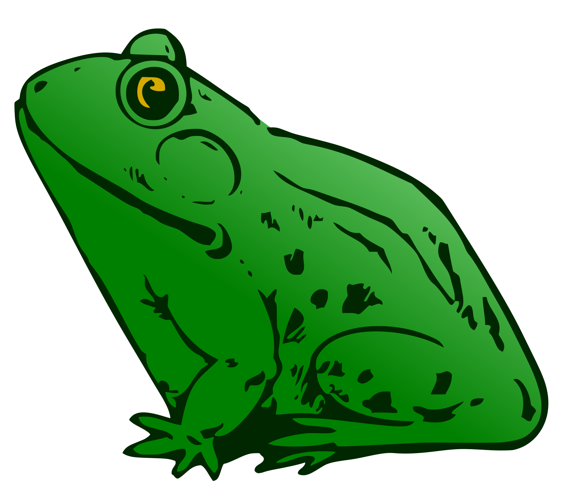 green frog clip art