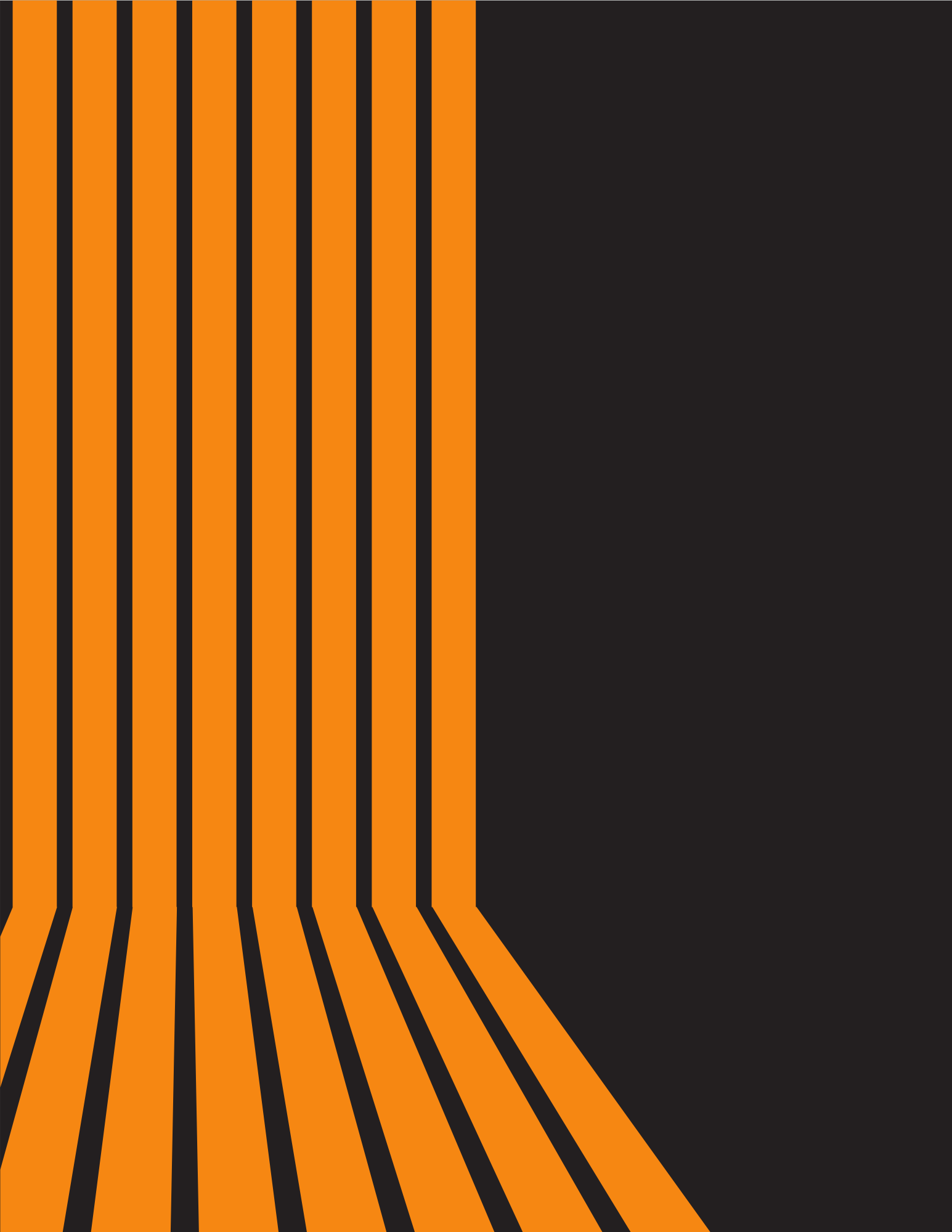 orange stripes vertical