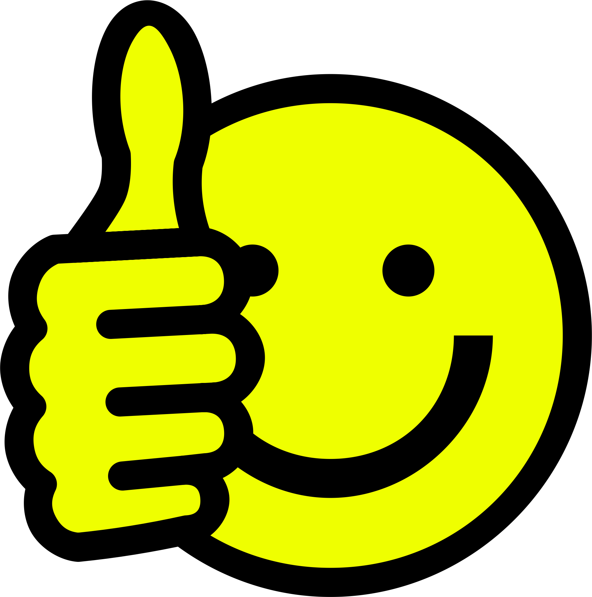 smiley face clip art thumbs down