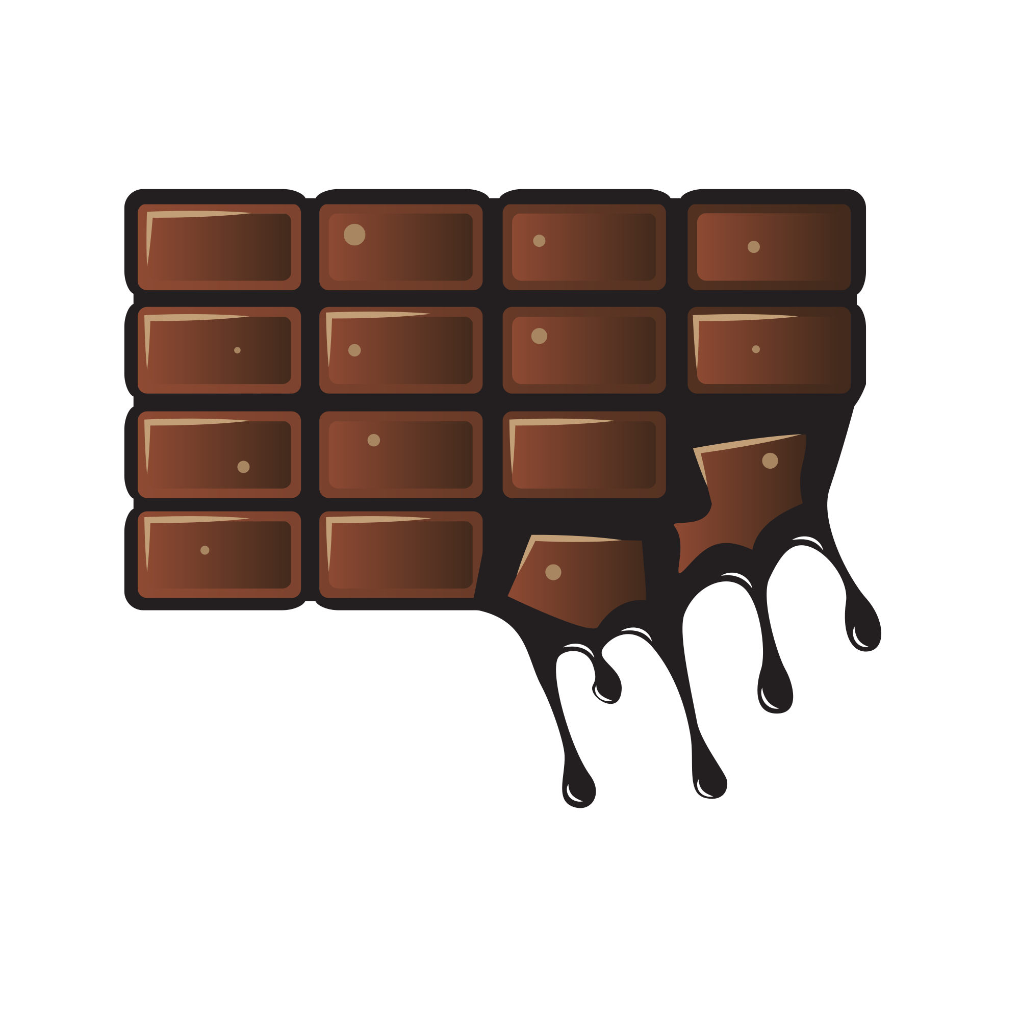 Melting chocolate - Openclipart