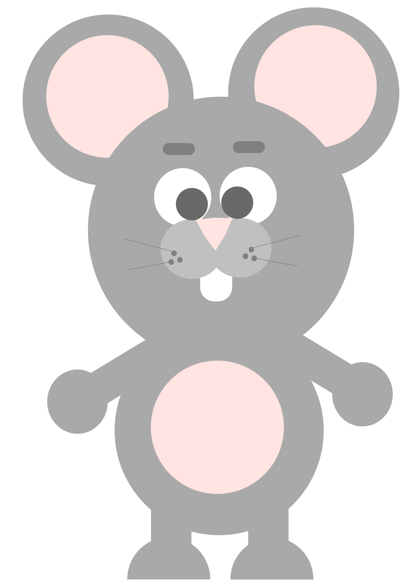 Simple cartoon mouse - Openclipart