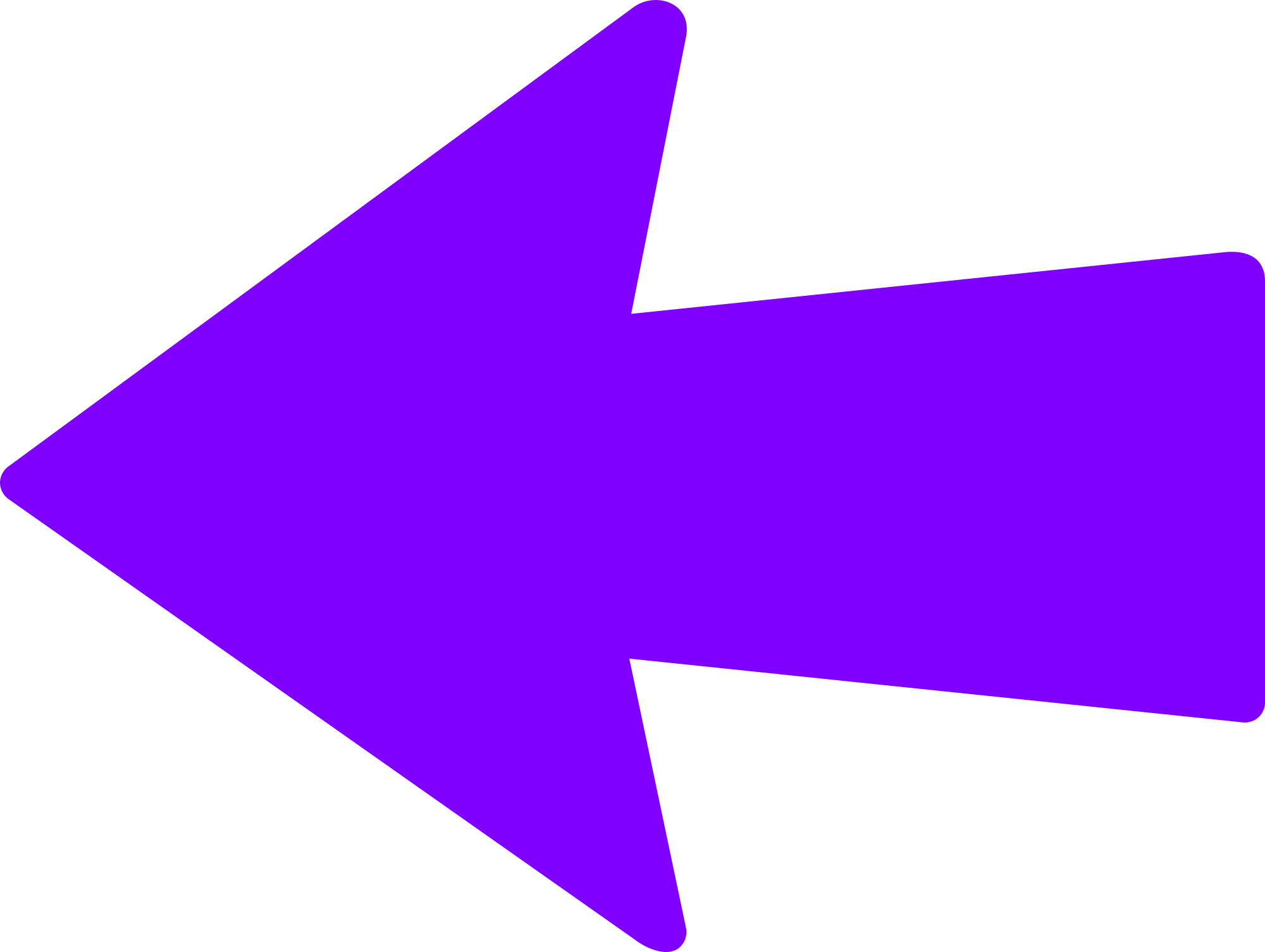 small arrow pointing down purple