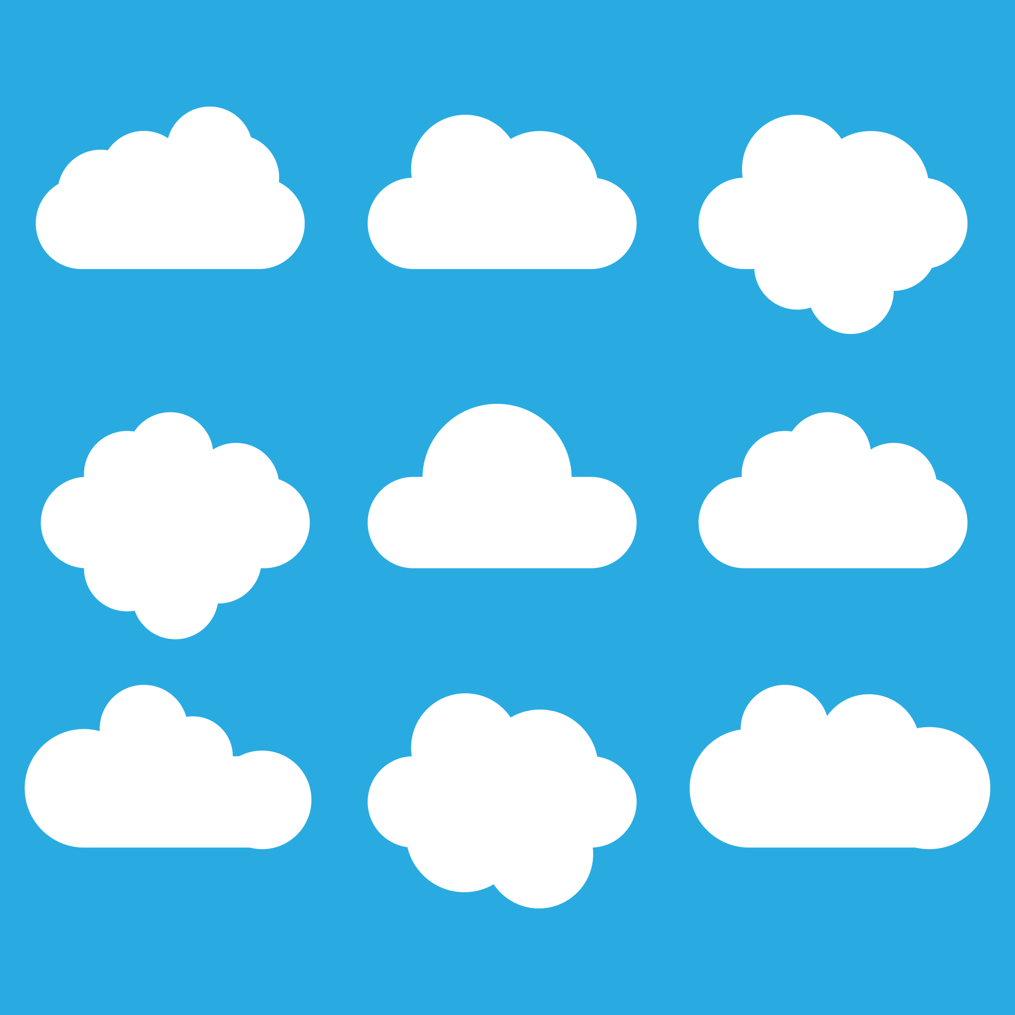 white cloud clipart png