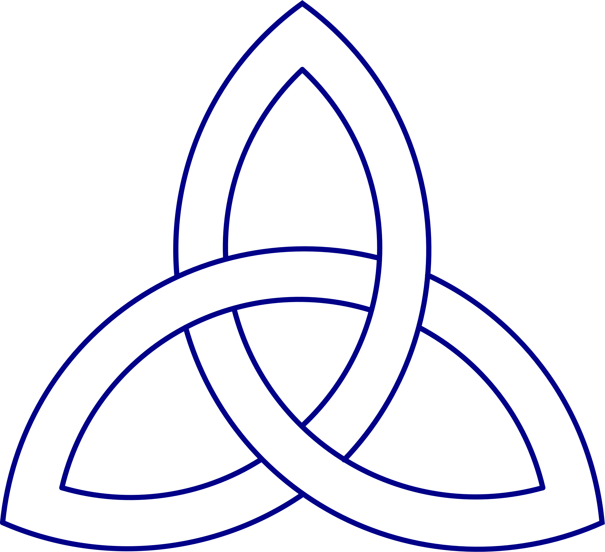 celtic trinity knot outline