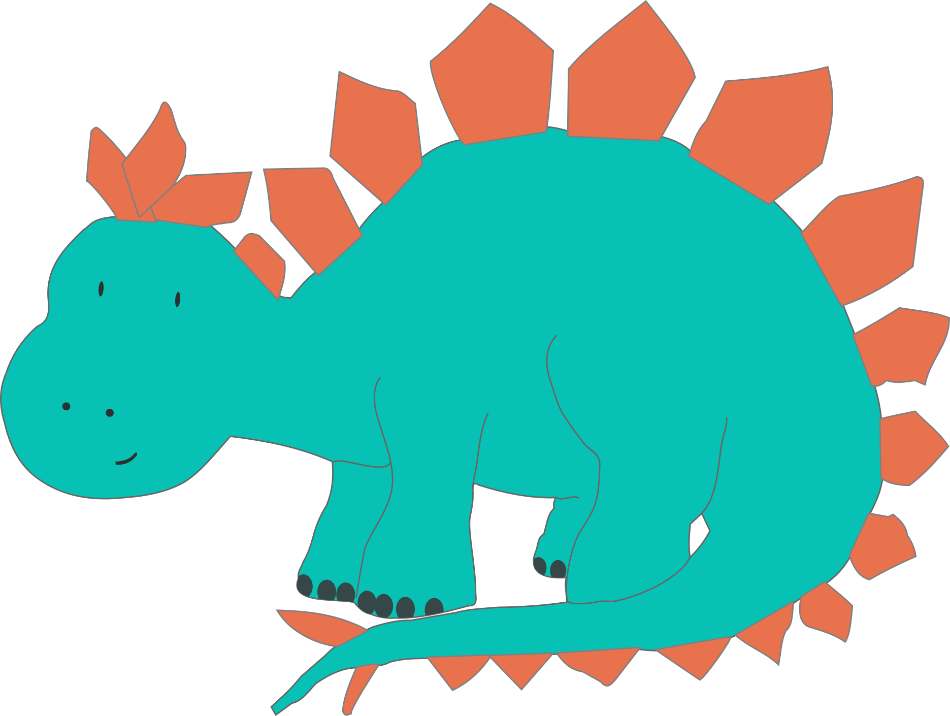 stegosaurus clipart