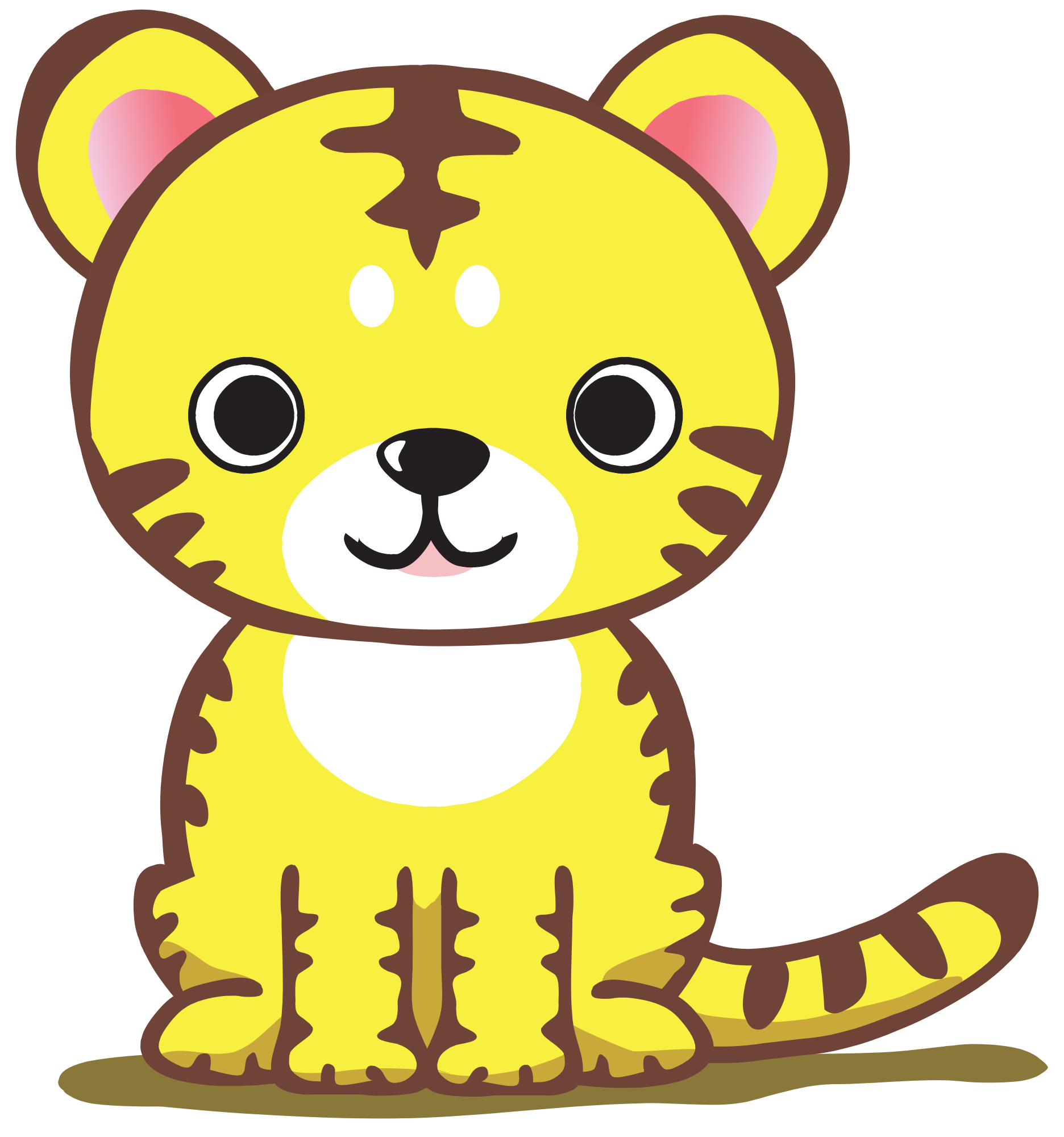 CUTE TIGER SVG Cute Tiger Svg Cute Tiger Clipart Cute Tiger 