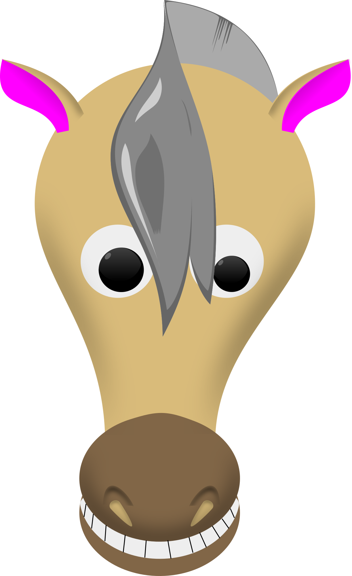 Comic Horse Face - Openclipart