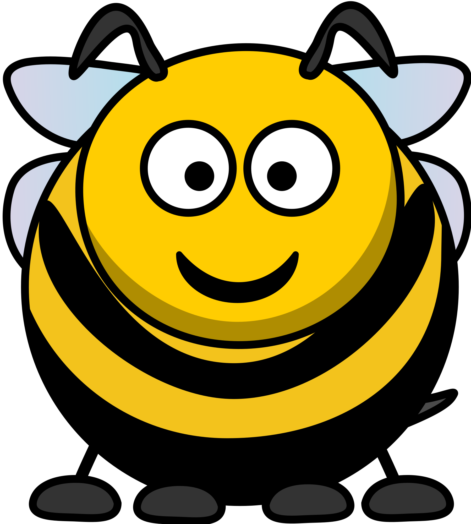 Cartoon Bee - Openclipart