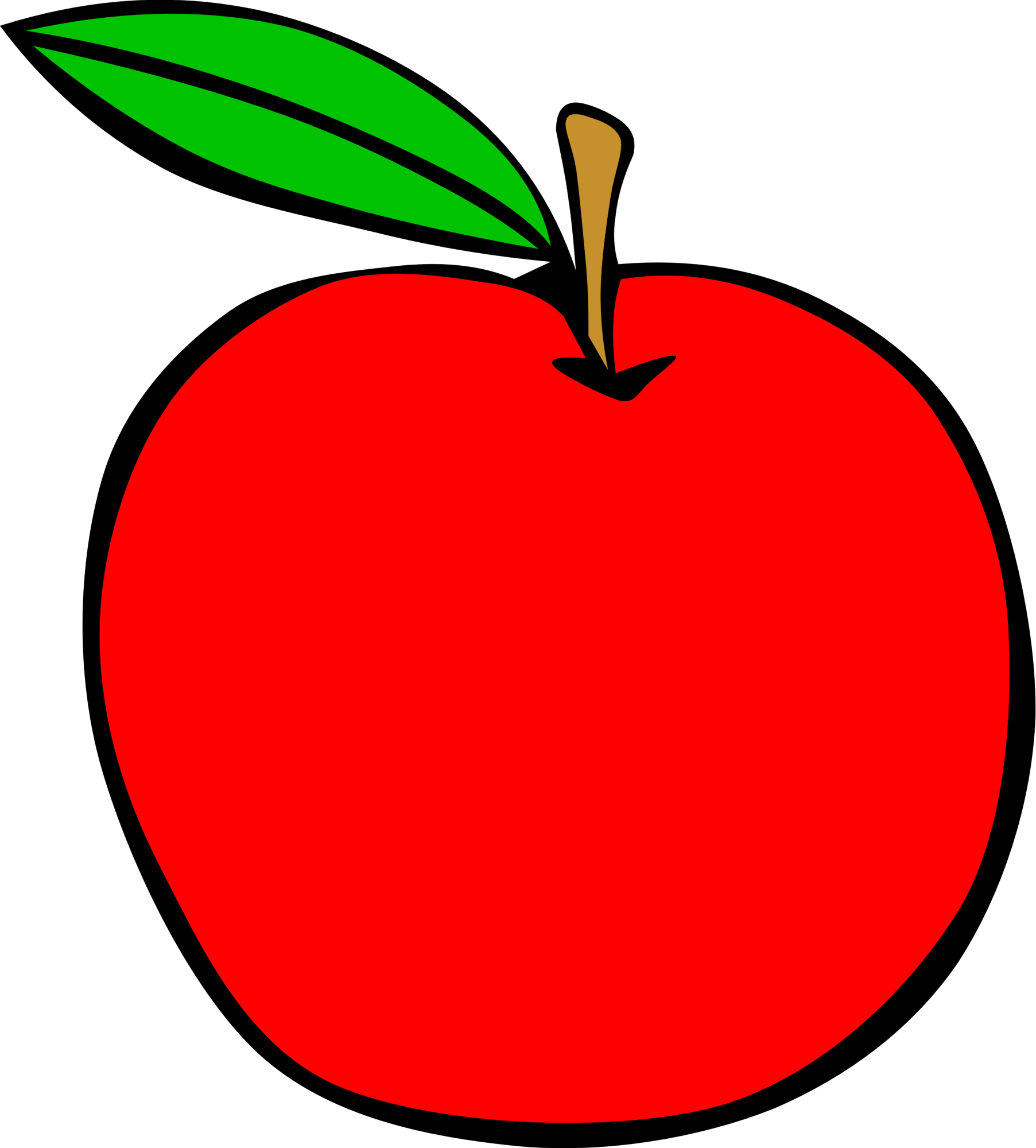 Simple Red Apple - Openclipart