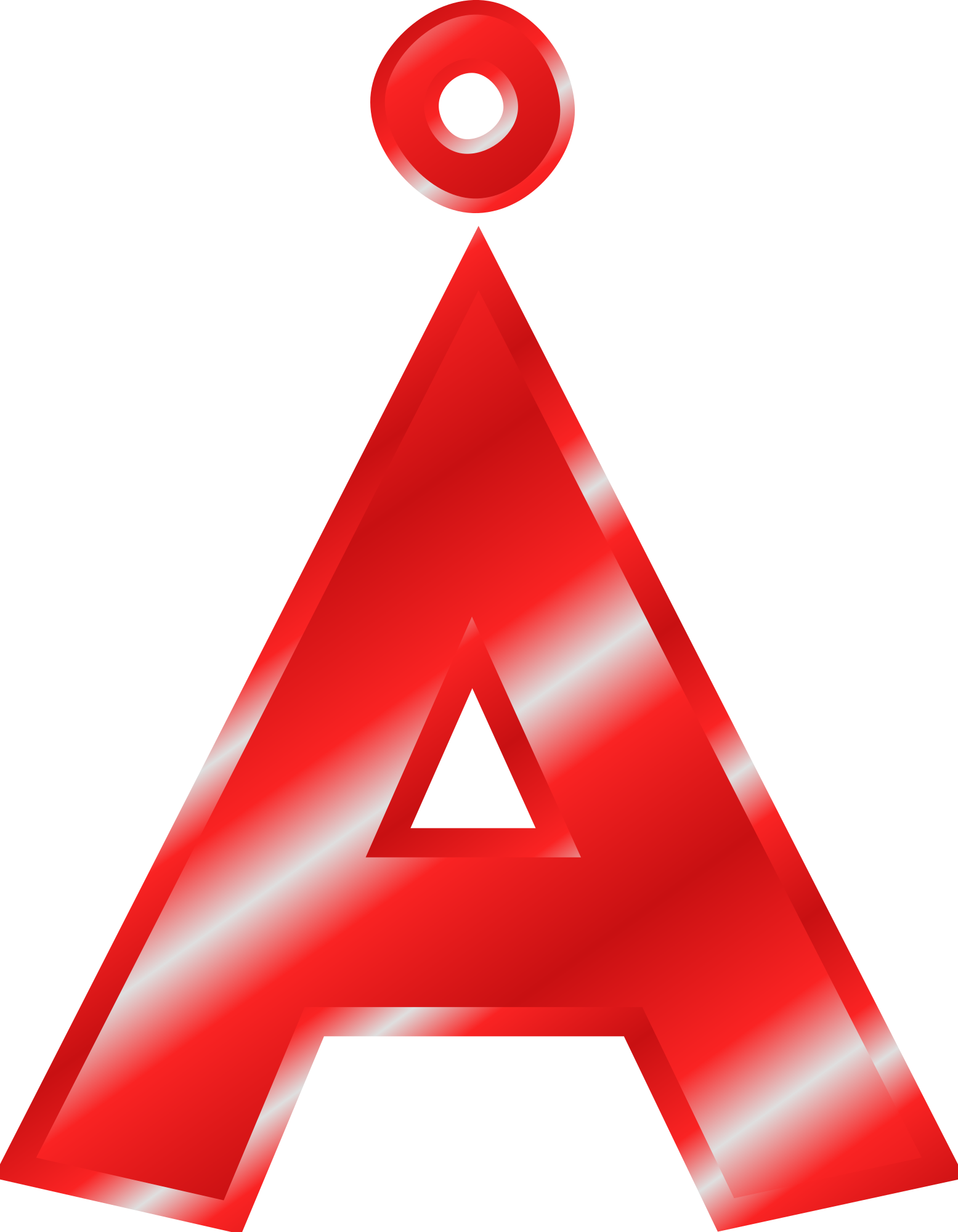 Effect Letters Alphabet red: Å - Openclipart