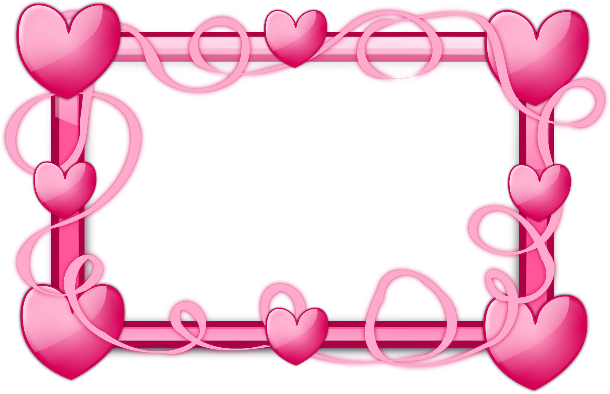 pink heart clipart