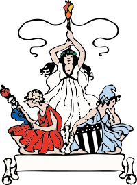 patriotic women