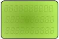 LCD-display-green