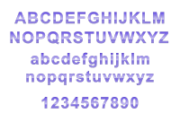Shiny glossy text