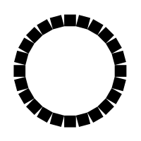24 rotated squares