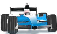 race car blue
