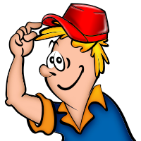 Boy in red cap