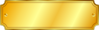 Gold Metal Sign