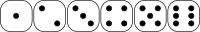 six-sided dice faces lio 01